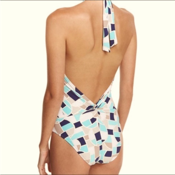 “TRINA TURK” Disco Deco Halter Neck Bathing Suit - Picture 5 of 16